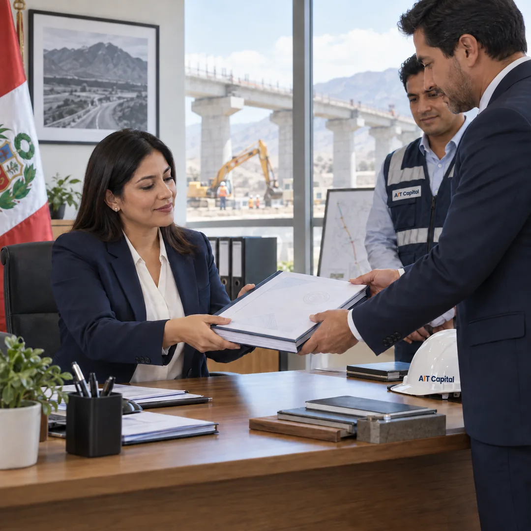 Entrega de la garantía a la funcionaria de la Entidad